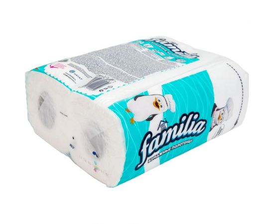 Бумажные полотенца FAMILIA 2 слоя, 2 рулона, 1/2 листа 1015031316 – изображение 2