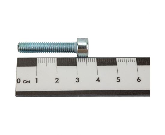 Винт с внутренним шестигранником МЕТАЛЛСЕРВИС M6x30 DIN 912 цинк, 50 шт. 1239383 – изображение 2