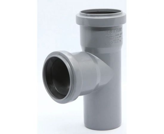 Тройник Flextron D 50 мм 87,5 градусов для внутренней канализации 139802 