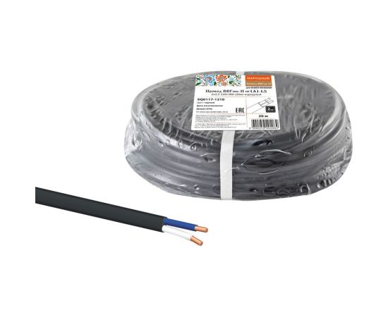 Провод TDM ВВГмб-П нгА-LS 2х2,5 220/380 20м Народный SQ0117-1210 