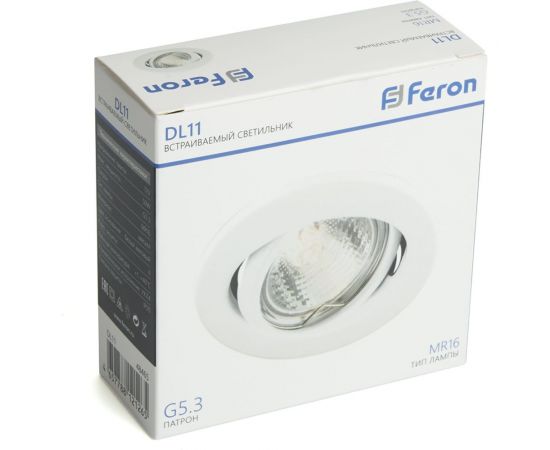 Потолочный встраиваемый светильник FERON dl11 mr16 50w g5.3 белый матовый 48465 – изображение 9