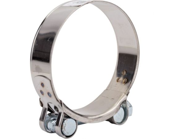 Силовой хомут Nord-Yada Д: 74-79 мм, Ш: 24 мм, Т: 0,8 мм, болт: М8х75, нерж. сталь 902891 – изображение 4