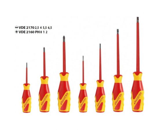 VDE-набор отверток IS 2,5-6,5 PH 0-2 GEDORE 1616048 – изображение 7