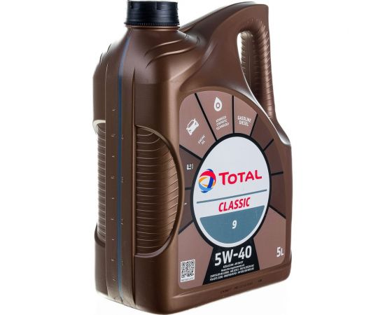Масло для 4-х тактных двигателей TOTAL CLASSIC 9 5W40, 5л 213696 – изображение 4
