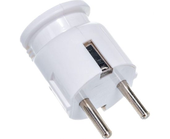 Разборная угловая вилка АБК-СИЛА с заземляющим контактом 16А 220В белая 2901007 – изображение 3