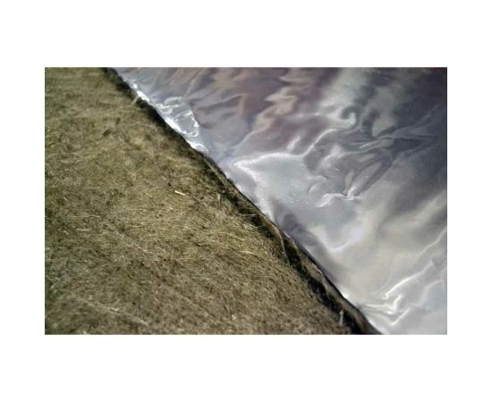 Базальтовый картон с фольгой BASFIBER 1000x600x10 мм, 15 шт., 9 м2, огнеупорный, 700C БИМ 10 2П-Ф 15 – изображение 3
