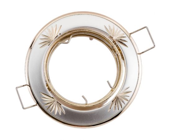 Плоско-поворотный литой светильник Светкомплект DT02А PS/G со скосом двухцветный с гравировкой DT02AMR16PS/G – изображение 4