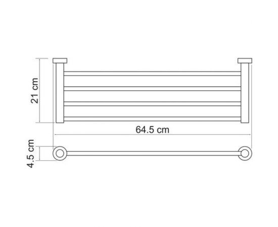 Полка для полотенец WasserKRAFT Donau K-9411 – изображение 2