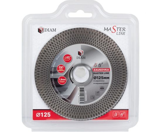 Круг алмазный по керамограниту ZAUSOVKA Master Line 125x1.9x20/10x22.2 мм Diam 000696 – изображение 4