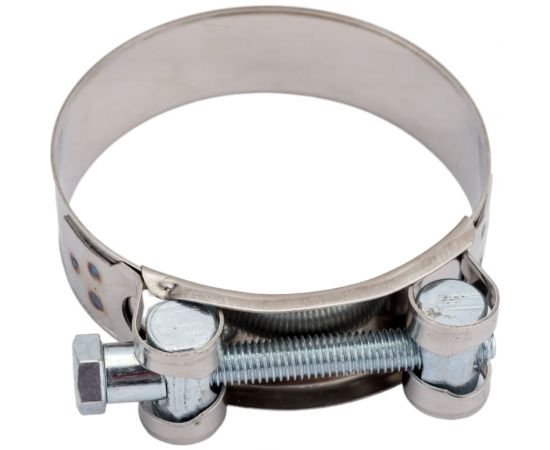 Силовой хомут Nord-Yada Д: 74-79 мм, Ш: 24 мм, Т: 0,8 мм, болт: М8х75, нерж. сталь 902891 – изображение 3