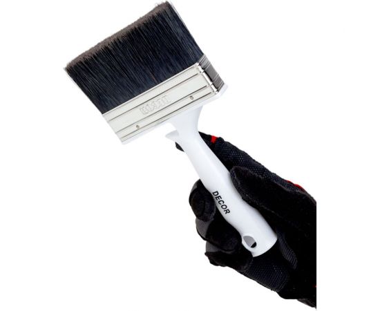 Кисть DECOR PROFI универсальная, 120x25мм, Олимпийские: серебро, смешан. щетина, пласт. ручка 223-0120 11607184 – изображение 2