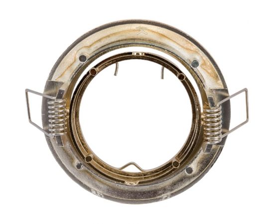 Плоско-поворотный литой светильник Светкомплект DT02А PS/G со скосом двухцветный с гравировкой DT02AMR16PS/G – изображение 3