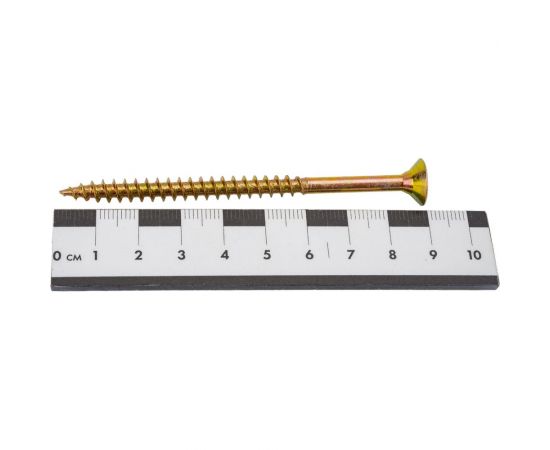 Универсальный шуруп STARFIX 6,0x90 мм, желтый цинк, 150 шт. SMC3-45470-150 – изображение 2