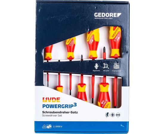 VDE-набор отверток IS 2,5-6,5 PH 0-2 GEDORE 1616048 – изображение 2