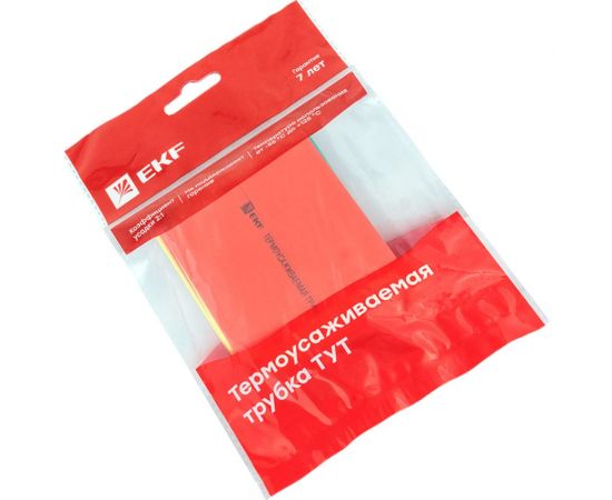 Термоусаживаемая трубка EKF ТУТ 50/25 набор: 7 цветов по 3шт. 100мм. PROxima tut-n-50 