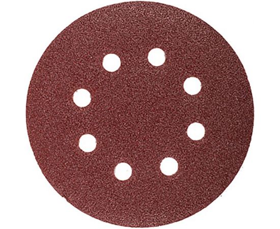 Шлифлист круглый самосцепляющийся 125 мм, Р180, 5 шт Gepard GP5001-180 
