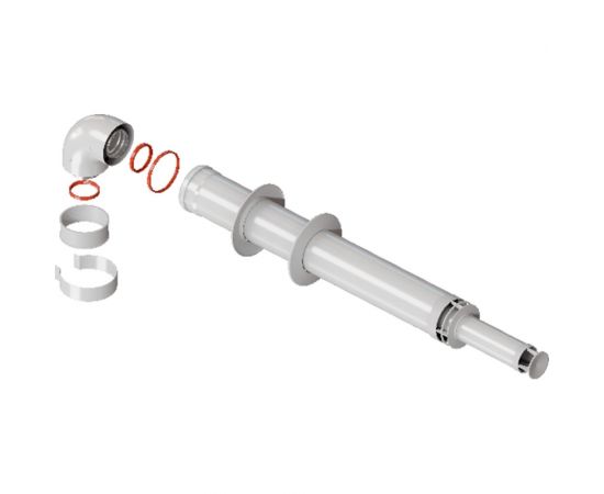 Комплект дымохода ROMMER антилед 60/100 - 1220мм хомут в комплекте RCA-6010-211220 RG0091CSP6FNI9 