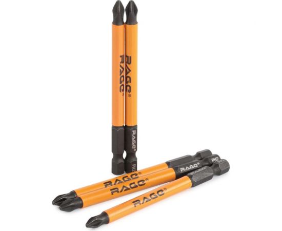 Биты магнитные PH2, 90 мм, 5 шт, S2 rage by VIRA 554167 