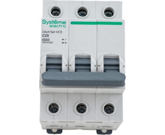 Автоматический выключатель Systeme Electric City9 set ав с 25а 3p 4.5ka 400в C9F34325 – изображение 3