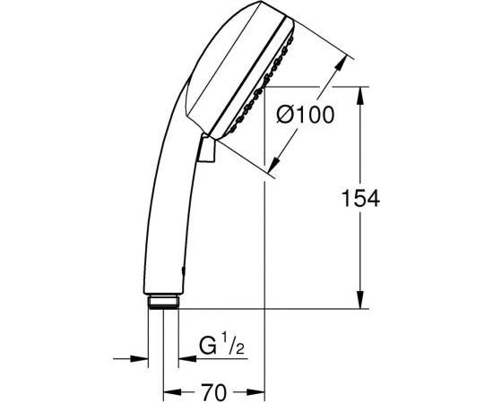 Ручной душ GROHE New Tempesta Cosmopolitan 100 II 27571002 – изображение 2