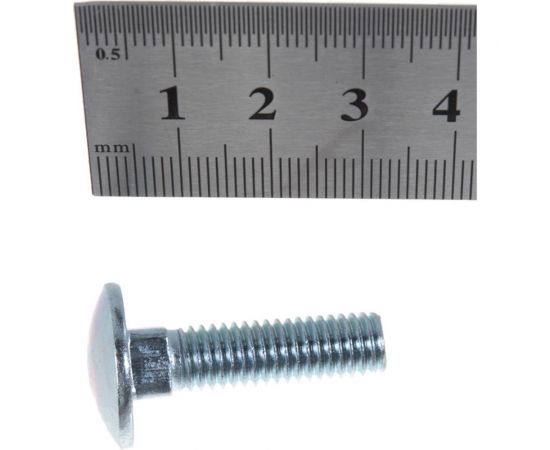 Мебельные болты МТК DIN 603 оцинк. 1 кг (примерно 60 шт) 8,0 x 30 114860 – изображение 2
