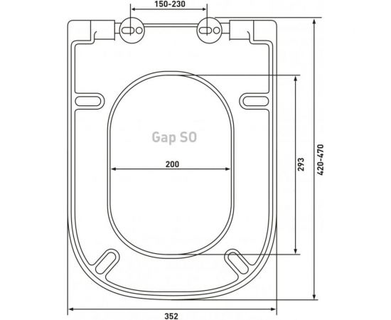 Сиденье дюропласт BERGES Gap SO крепление микролифт, быстросъемное, металл 017003 – изображение 2