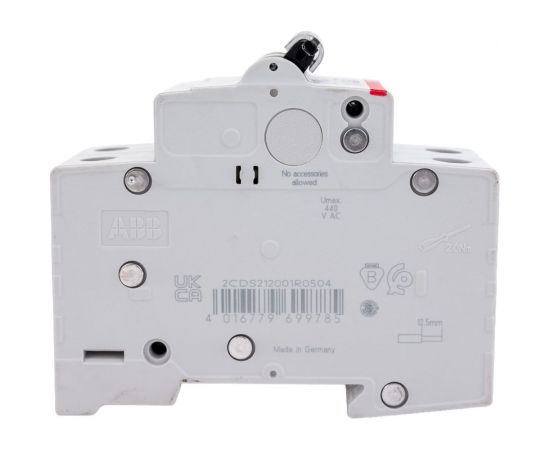 Автоматический выключатель ABB 2-полюсной sh202 c50 2CDS212001R0504 – изображение 2