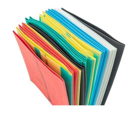 Термоусаживаемая трубка EKF ТУТ 50/25 набор: 7 цветов по 3шт. 100мм. PROxima tut-n-50 – изображение 4