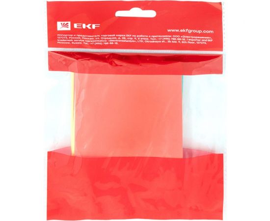 Термоусаживаемая трубка EKF ТУТ 50/25 набор: 7 цветов по 3шт. 100мм. PROxima tut-n-50 – изображение 3