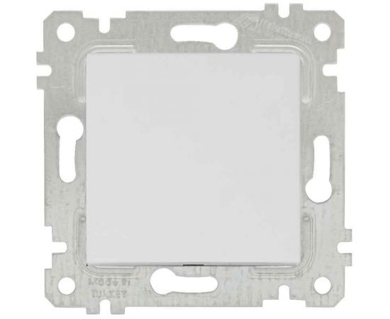 Выключатель Mutlusan Rita белый цвет с винтом 2200 401 0201 