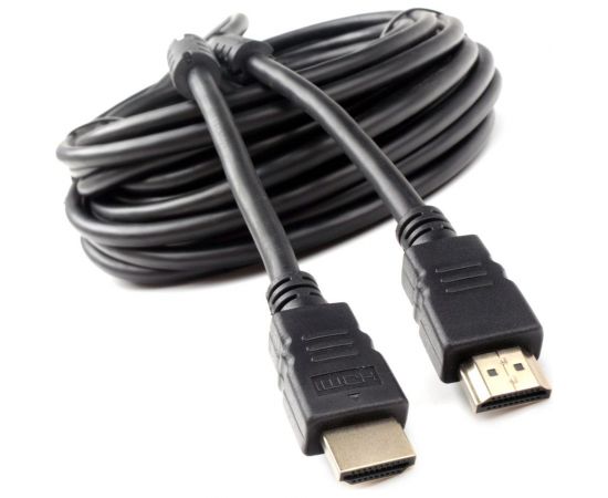 Кабель HDMI Cablexpert 10м v1.4 19M/19M черный позолоченные разъемы экран 2 ферритовых кольца пакет CCF2-HDMI4-10M 