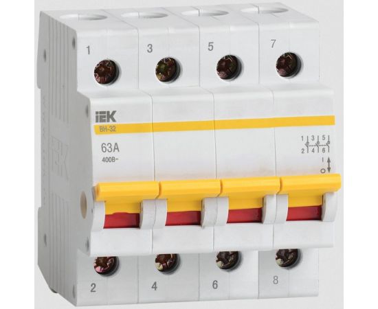 Выключатель нагрузки IEK ВН-32 63А/4П ИЭК MNV10-4-063 