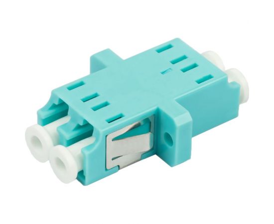 Оптический проходной адаптер DATAREX lc-lc om3 дуплекс duplex бирюзовый DR-541123 