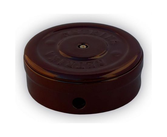 Распаечная коробка Retrika, ретро цельнокерамическая, коричневый D-95 RR-09022 