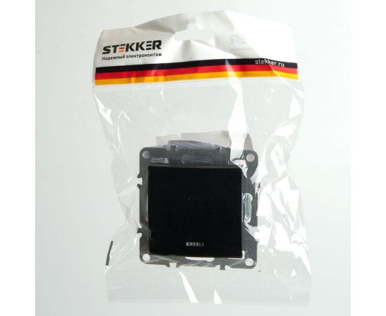 1-клавишный выключатель STEKKER c индикатором (механизм), серия Эрна, PSW10-9 49146 – изображение 12