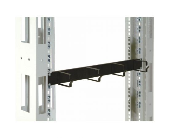 Горизонтальный кабельный органайзер ЦМО 19, 1U, 4 кольца, черный ГКО-4.62-9005 – изображение 2