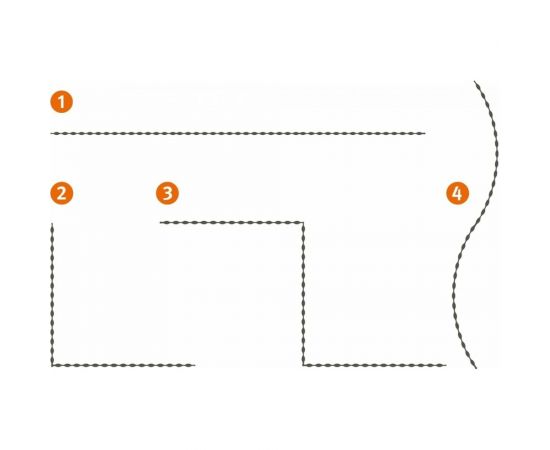 Бордюр для газона GRAF черно-коричневый, 75х13 см, 6 шт. 645150 – изображение 2