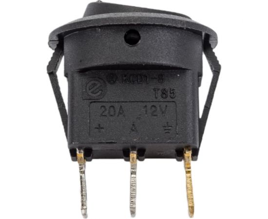 Круглая клавиша Nord-Yada 12V 20А черная с красной LED подсветкой (3контакта) ON-OFF (2шт в упаковке) 905476 – изображение 3