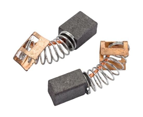 Комплект угольных щеток для электроинструмента Hammer (пружина, пятак-уши), 6x9х11 мм, 2 шт COFRA SDH-34629 – изображение 3