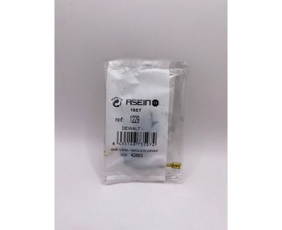 Комплект графитовых щеток 2 шт, Dewalt, OEM 381028-02/as Asein 1229J – изображение 2