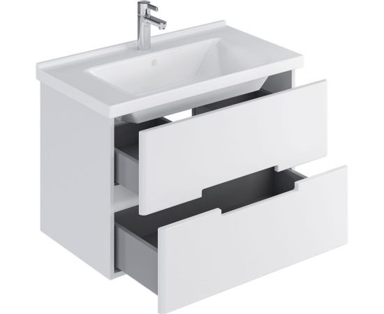 Комплект Sanstar подвесная тумба Ориана 80 с раковиной Миранда 80 287.1-1.4.1.КМИР – изображение 6