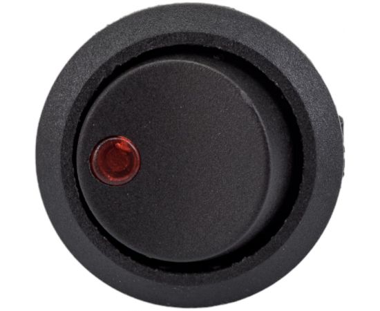 Круглая клавиша Nord-Yada 12V 20А черная с красной LED подсветкой (3контакта) ON-OFF (2шт в упаковке) 905476 – изображение 2