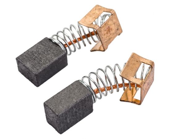 Комплект угольных щеток для электроинструмента Hammer (пружина, пятак-уши), 6x9х11 мм, 2 шт COFRA SDH-34629 – изображение 4