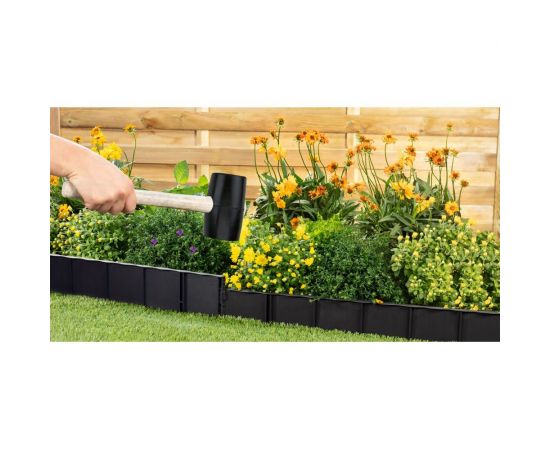 Бордюр для газона GRAF черно-коричневый, 75х13 см, 6 шт. 645150 – изображение 4