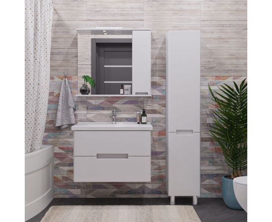 Комплект Sanstar подвесная тумба Ориана 80 с раковиной Миранда 80 287.1-1.4.1.КМИР – изображение 5