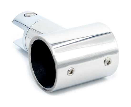 Коннектор стекло-труба SERVICE PLUS 90, для трубы d25мм, хром глянцевый CK-507S-PC – изображение 3