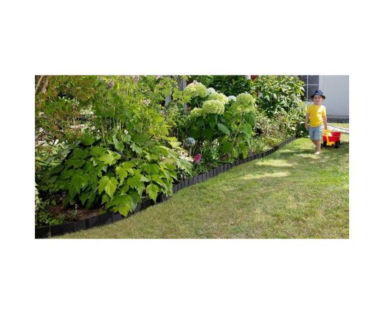 Бордюр для газона GRAF черно-коричневый, 75х13 см, 6 шт. 645150 – изображение 3