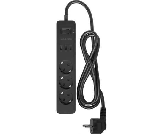 Сетевой фильтр Harper UCH-325 Black H00003419 – изображение 2