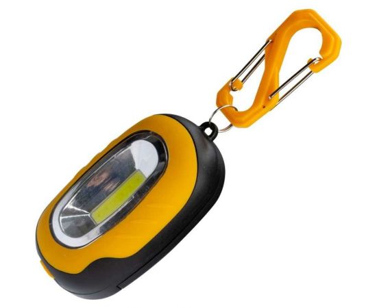 Походный фонарь брелок кемпинг КОСМОС 1Вт COBLED/3xAAA/ABS-пласт/магнит на корпусе/карабин, KOC202B 