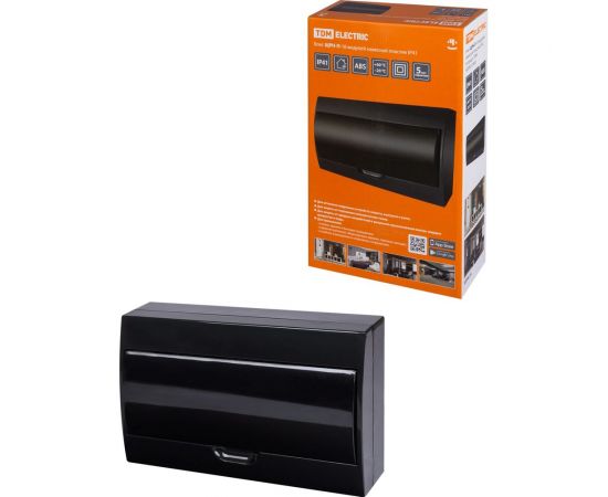 Навесной бокс TDM ЩРН-П-18 модулей, пластик, IP41, Антрацит SQ0901-0905 